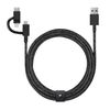 Native Union Belt Cable Universal (USB-A - USB-C, Micro USB, Lightning) 2m, cosmos