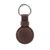 Mobile Origin AirTag Outdoor Leather Keychain A7, midnight brown