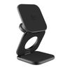 Mobile Origin 3in1 Qi2 25W UltraSlim Foldable Charger PW36 MagSafe Compatible Matte Black