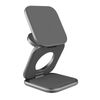 Mobile Origin 3in1 Qi2 25W UltraSlim Foldable Charger PW36 MagSafe Compatible Space Grey