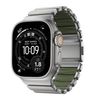 Nomad Stratos Band Natural Titanium Forest Green FKM AW 45/46/49mm