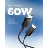 Spigen Essential USB C to USB C 60W Cable, black EB6020CC