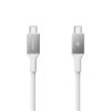 Spigen Essential USB C to USB C 100W Fabric Cable, white EB10015CC