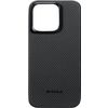 Pitaka MagEZ 4 600D case, black/grey twill - iPhone 15 Pro Max
