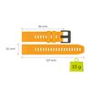 Mobile Origin Easy Strap Quick Fit for Garmin ES1, 22mm Yellow