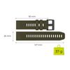 Mobile Origin Easy Strap Quick Fit for Garmin ES1, 26mm Dark Green