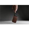 Nomad Magnetic Leather Back, black (Horween), Magsafe - iPhone 17 Pro