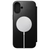 Nomad Modern Leather Folio, black - iPhone 16 Plus