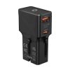 Mobile Origin Travel adapter 25W, EU/US/UK/AU, black