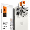 Spigen Glass tR EZ Fit Optik Pro 2 Pack, white tita - iPhone 16/15  Pro/ 16/15  Pro Max