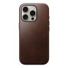 Nomad Modern Leather Case, rustic brown, iPhone 16 Pro | Horween