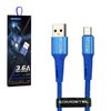 Somostel kabel Powerline USB - Typ-C 3.6A 40W 1m QC 3.0 niebieski SMS-BW06