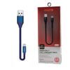 Nafumi Kabel USB - microUSB 5A 30cm Quick Charge QC3.0 Niebieski A30