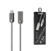 Somostel Kabel USB - microUSB 2.4A 20W 1m Quick Charge QC3.0 Srebrny SMS-BJ01