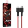 Somostel Kabel Typ-C - Typ-C 3.6A 18W 1m Power Delivery PD Czerwony SMS-BW05