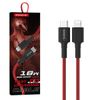 Somostel Kabel Typ-C - Lightning 3.1A 18W 1m Power Delivery PD Czerwony Powerline SMS-BW05