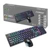 FOREV KLAWIATURA BEZPRZEWODOWA + MYSZ ZESTAW GAMING PODŚWIETLANA RGB FV-380