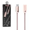 Somostel Kabel USB - Typ-C 2.4A 30W 1m Quick Charge QC3.0 Różowy Powerline SMS-BJ01
