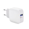 Economy Ładowarka sieciowa Faston USB 3A 15W Quick Charge QC3.0 Biały