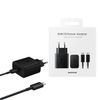 ŁADOWARKA SIECIOWA PD USB-C SAMSUNG EP-TA845XBEGWW 45W + KABEL USB C NA USB C CZARNY CHARGING BOX