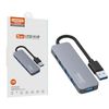 Somostel Adapter host 4XUSB+TYP-C Typ-C 60W Srebrny SMS-BZ09