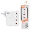 Somostel Ładowarka sieciowa GaN 2x USB / 2x USB-C 130W Power Delivery PD+QC3.0 Biały SMS-Q24