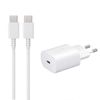 SAMSUNG ŁADOWARKA SIECIOWA TYP-C 25W 3A BIAŁA EP-TA800 + KABEL TYP-C - TYP-C