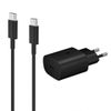 SAMSUNG ŁADOWARKA SIECIOWA TYP-C 25W 3A CZARNY EP-TA800 + KABEL TYP-C - TYP-C