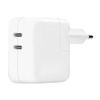ECONOMY ŁADOWARKA SIECIOWA TYP-C 35W BIAŁA  2xTYP-C PD