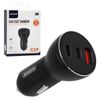 Ecobox Ładowarka samochodowa USB / 2x Typ-C 78W QC PD Czarny D18
