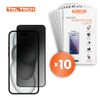 Teltech szkło hartowane Privacy do iPhone 16 Pro / 17 / 17 Pro 10szt