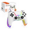 Teltech gamepad PS4 / PC bezprzewodowy + uchwyt na telefon BT5.0 biały TGC-01
