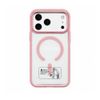 Teltech nakładka MagSafe Color Clear case do iPhone 16 jasnoróżowy