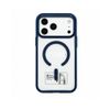 Teltech nakładka MagSafe Color Clear case do iPhone 16 Pro ciemnoniebieski