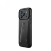 Mujjo Wallet Leather Case - etui skórzane do iPhone 18 Pro Max / 17 Pro Max kompatybilne z MagSafe (black)