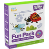 myFirst 3dPen Make Filaments Fun Pack - zestaw kreatywny do długopisu 3dPen, zawiera 5 szablonów, 13 wkładów PCL (26 m), ruchoma baza na baterię, arkusz termoplastyczny (insect adventure)