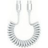 Kabel 4smarts spiralny USB-C do USB-C    100W biały