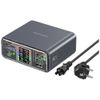 Stacja ładująca 4smarts Desk Charger Lucid GaN DIY 360W 5xUSB-C 1xUSB-A szary