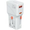 Ładowarka podróżna 4smarts World Travel  Adapter Nomad Pocket 25W USB-C/USB-A bialy