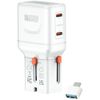 Ładowarka podróżna 4smarts World Travel  Adapter Nomad Pocket 65W biały