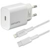 Ładowarka sieciowa 4smarts VoltPlug 20W  PD MFI USB-C z kable USB-C do Lightning biały