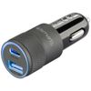 Ładowarka samochodowa 4smarts Charger Rapid+ 27W Quick Charge PD szaro czarny