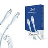 3MK HyperSilicone MFI USB-C/Lightningkabel biały 1m 20W 3A