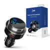 3MK HyperCar Charger Transmiter FM+ładowarka samochodowa - 2xUSB-A + 1 czytnik kart TF + Bluetooth