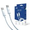 3MK Hyper Cable USB-C/USB-C 2m 100WKabel Biały/White