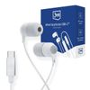 3MK Wired Earphones USB-C słuchawkidouszne biały/white USB-C