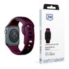 3MK Silicone Watch Strap ciemnofioletowy/mulberry dla Apple Watch 42/44/45/49mm