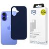 Etui 3MK Silicone Case do Apple iPhone   16 Plus granatowy