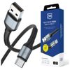 Kabel 3MK Hyper Cable N-SERIES USB-A do  USB-C 1m 9V/2A 18W QC 3.0 czarny