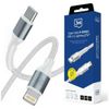 Kabel 3MK Hyper Cable N-SERIES USB-C do  Lightning 3m PD 3.0 9V/3A 27W biały